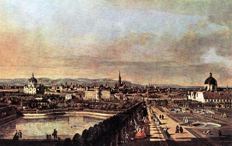 Bernardo Bellotto View of Vienna from the Belvedere oil painting image